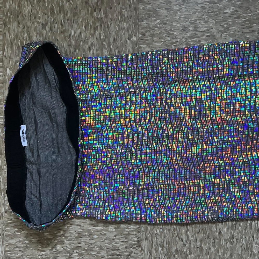 Blue and Purple Sequin Embellished Bodycon Dress